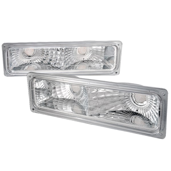 Spec-D Tuning 88-98 Chevrolet C10 Bumper Lights Chrome LB-C1094-RS - main